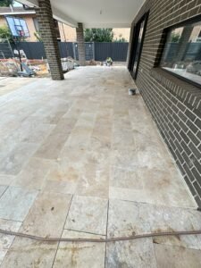 Outdoor tiling surface preparation before tile installation in Adelaide